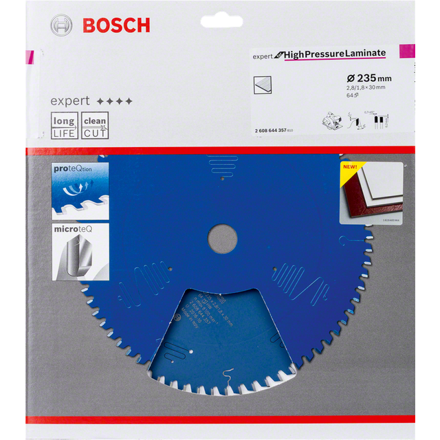 Billede af Bosch Rundsavsklinge 235x30x2,8mm 64t Exp Highpress 2608644357