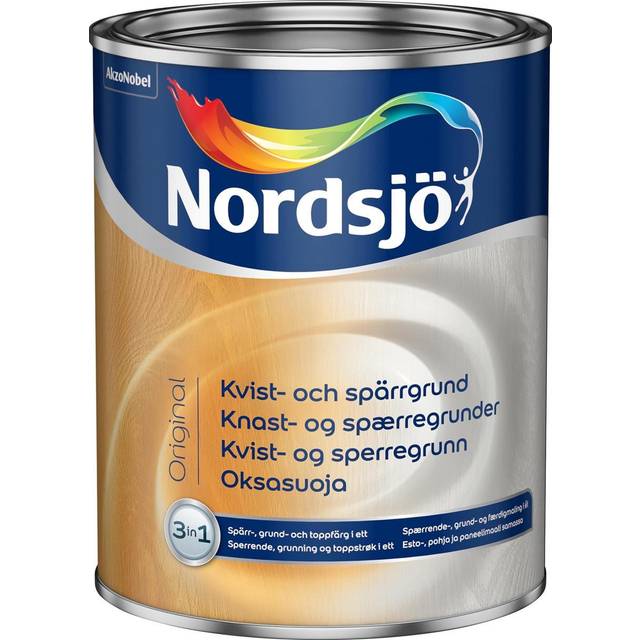 Billede af Nordsjö Knast- og Spærregrunder Hvid Vægmaling 2.5L