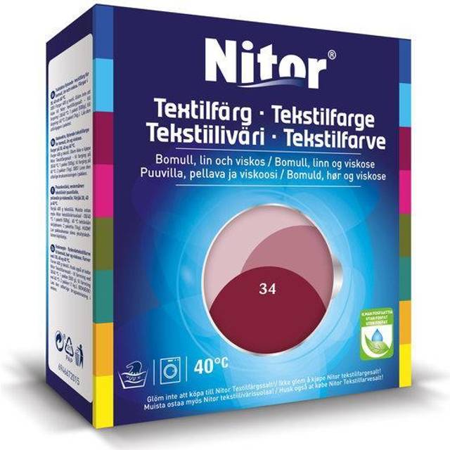 Billede af Nitor Tekstilfarve Bordeaux